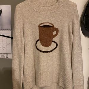 Cute sweater with coffee mug